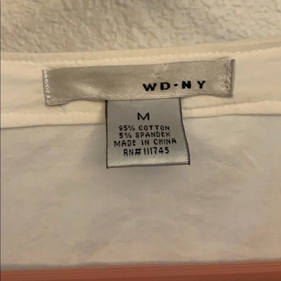 White Zipper Ruched Top - Picture 2 of 5